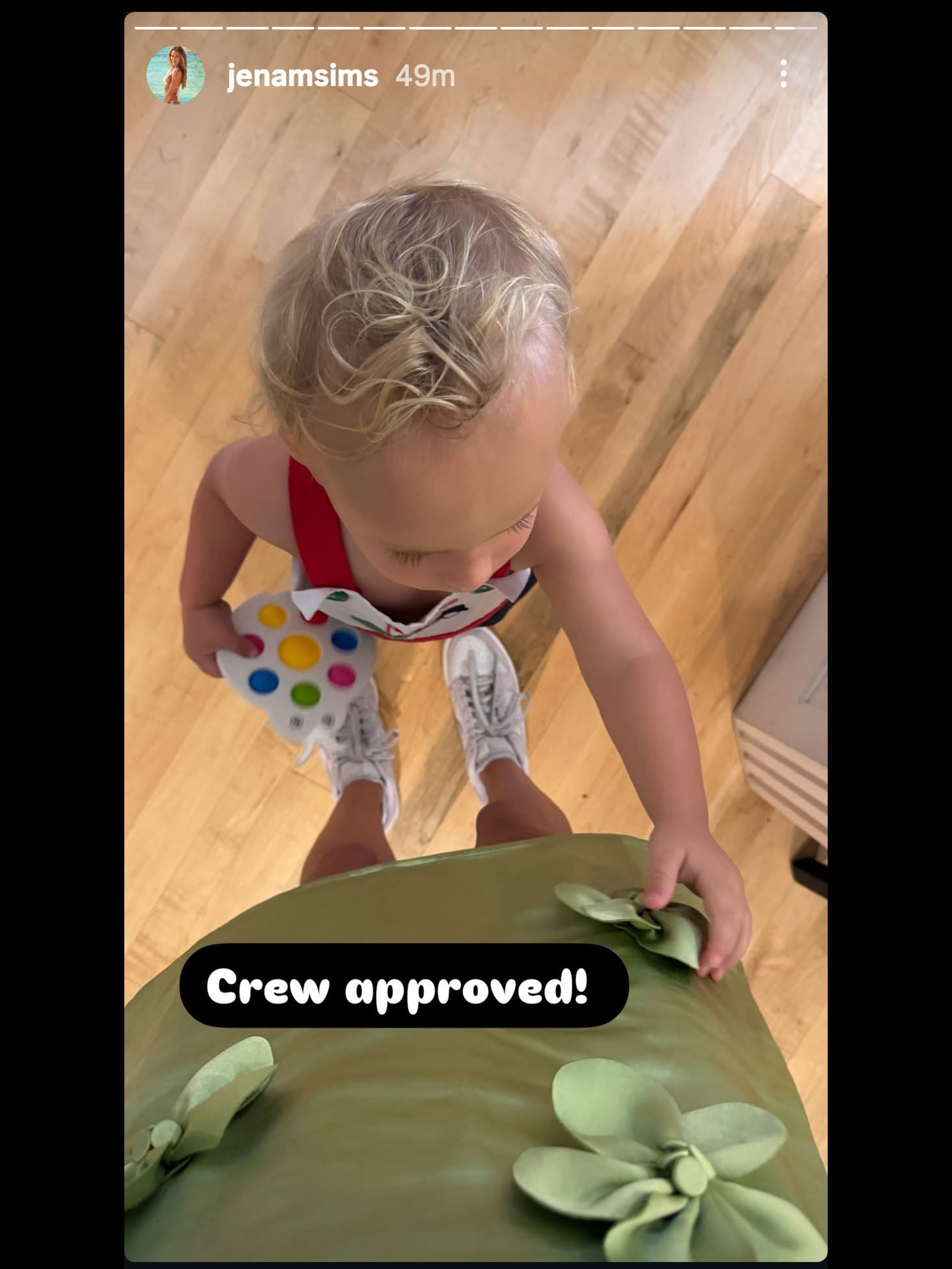 Screenshot from Sims' Instagram story/IG: @jenamsims